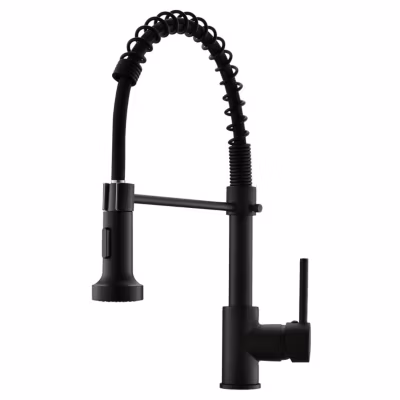 Robinet mitigeur cuisine avec douchette 2 jets LOIRE Chrome noir mat – SANIVERRE