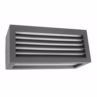 Applique Murale Extérieure Anthracite – Grille Anti Éblouissement