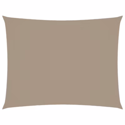 Voile de parasol tissu oxford rectangulaire 3,5×5 m taupe vidaXL