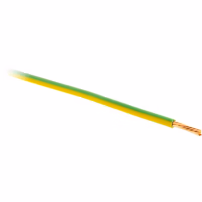Fil électrique HO7V-R 6mm² 100m – jaune/vert – Zenitech