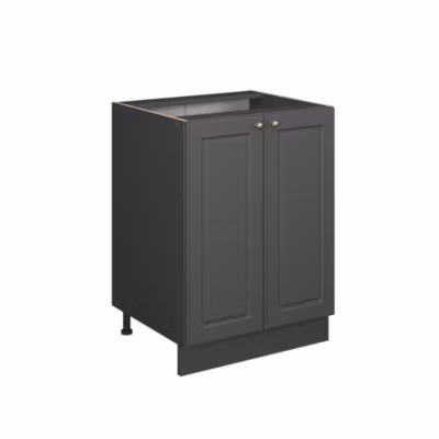 Vicco Meuble bas de cuisine Anthrazit-Gold Landhaus 60cm sans PT