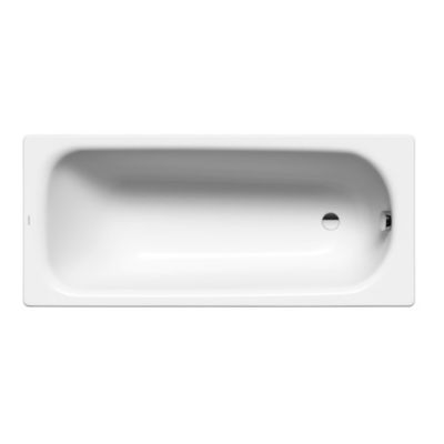 Kaldewei Saniform Plus baignoire rectangulaire avec pieds 140×70 cm acier émaillé, Blanc alpin (111500010001-SET)