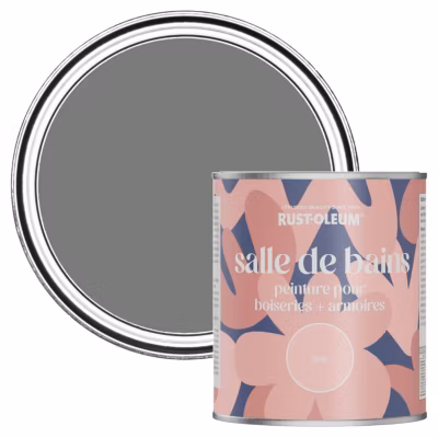 Peinture Grise pour Boiseries de Salle de Bains, Mate – RUST-OLEUM – Gris ombre 750ml