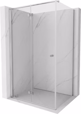 Mexen Mist-F cabine de douche pliante gauche 80 x 100 cm, transparent, chrome – 8A6T-080-100-01-00-L