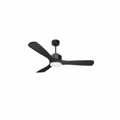 Modulo de KlassFan – Super destratificateur et ventilateur DC 132 cm Gris basalte pales bois noir  Lumière  dimmable 25 à 40 m²