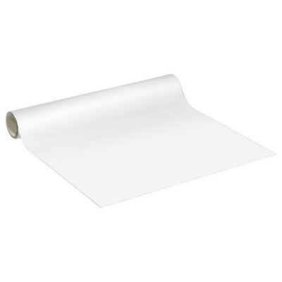 Rouleau adhésif Imperméable Vinyle au Mètre – Sticker Lavable Cuisine Meuble Armoire Porte – 60cmx40m – Blanc