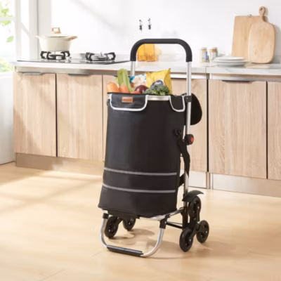 Chariot de courses Neef noir en.casa