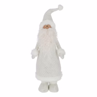 Statue Déco « Père Noël » 66cm Blanc