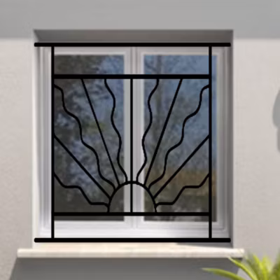 Grille de Defense Estivale pour Fenetre H 135 cm x L 100 cm (côte tableau)