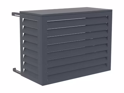 Cache clim / pompe à chaleur en aluminium – Gris anthracite – LATAKI