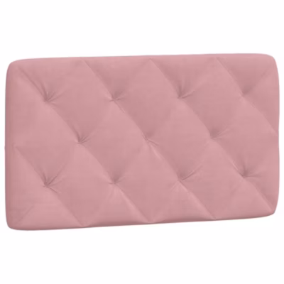 Coussin de tête de lit rose 80 cm velours vidaXL