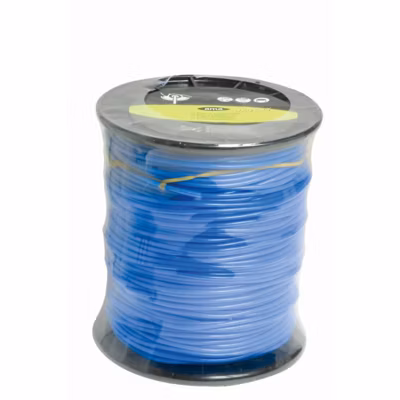 Fil de débroussailleuse – Fil nylon de coupe  – Monofil section carré diam 3mm x 144 mètres – Bobine – « Duraflex »