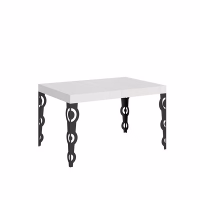 Table extensible – Karamay – Frêne Blanc – 90×120/224 cm – Pour 10 personnes