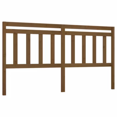 vidaXL Tête de lit Marron miel 186x4x100 cm Bois massif de pin 814112