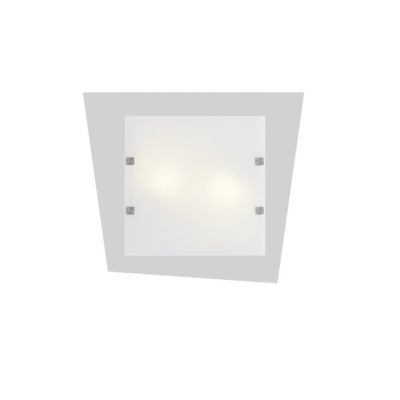 LUMICOM – SKINNY Plafonnier, LED INTEGREE, 30W, 4000K, métal, blanc mat, L55x50cm