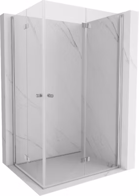 Mexen Mist-F Duo cabine de douche pliante droite 70 x 105 cm, transparent, chrome – 8A6-070L-105P-01-00