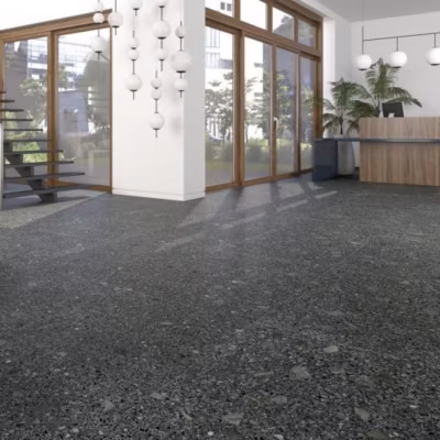 Carrelage Effet Terrazzo STRACCIATELLA 80×80 rectifié Miscela Grafito – Les Carreaux de Jean