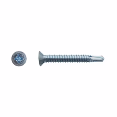 500 Vis Autoperceuses Tête Cylindrique Phillips 4.2 x 12.7 mm – DIN 7504 M – Zingué blanc – D-Work