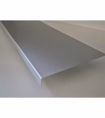 Bande de rive Anodisé, épaisseur 1 mm, 1 pli retour 2cm , Largeur  10 cm , Longueur 140 cm