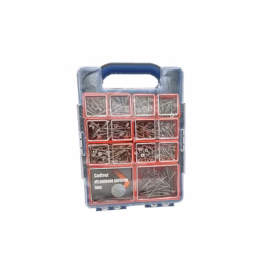 Coffret 730 Vis bois et Panneaux Particules Tête Fraisée Pozidriv – Inox A2 – D-Work