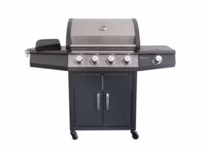 Barbecue à gaz Piretto 4 brûleurs + 1 brûleur latéral – Jardideco