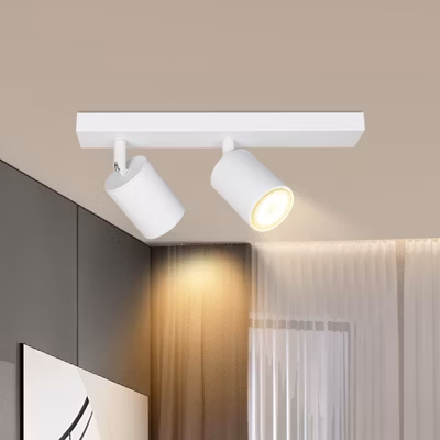 ZMH Plafonnier Design Moderne 2 Flammes GU10 30CM pour Éclairage Intérieur