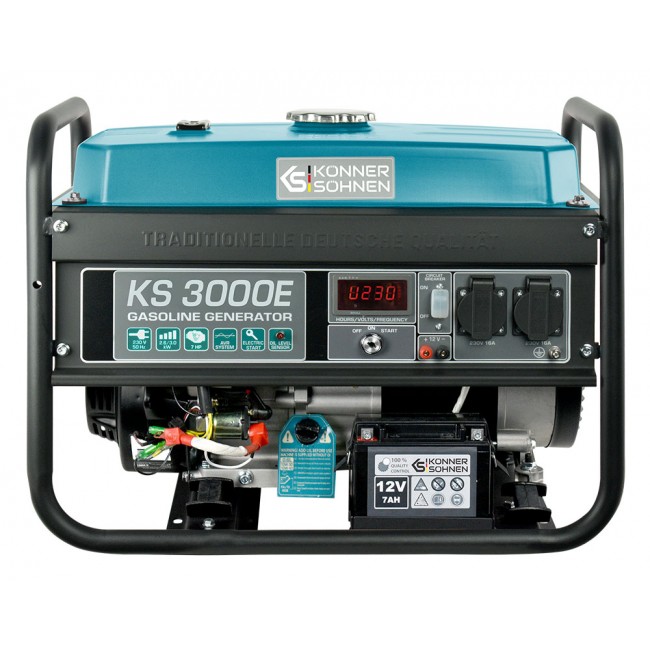 Groupe électrogène à essence – démarrage électrique – 3 kW – 230V KONNER & SOHNEN