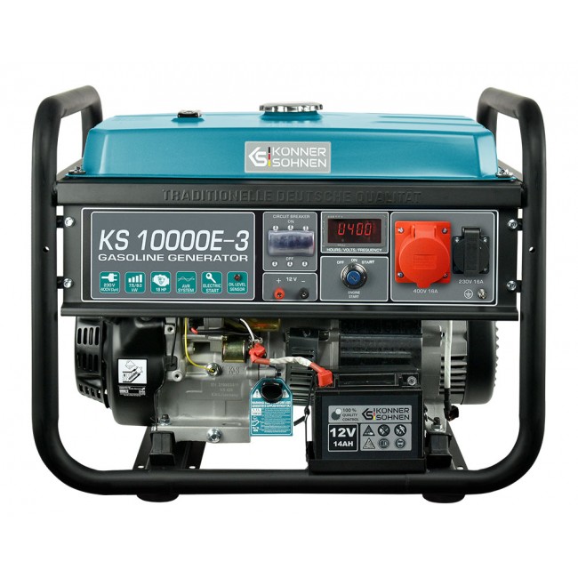 Groupe électrogène à essence – démarrage électrique – 8 kW – 400V KONNER & SOHNEN