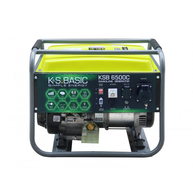 Groupe électrogène à essence – démarrage manuel – 5,5 kW – 230V – KSB 6500C KONNER & SOHNEN