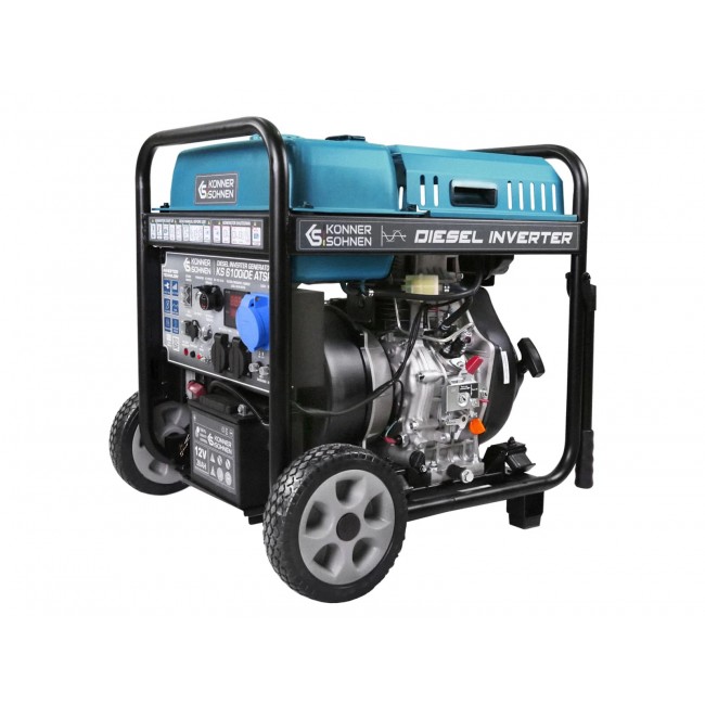 Groupe électrogène à Inverter diesel – 5,5 kW – 230V – KS 6100iDЕ ATSR KONNER & SOHNEN
