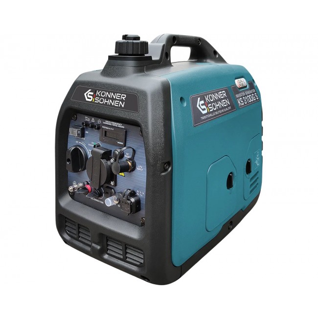 Groupe électrogène Inverter à essence/gaz – 3,1 kW – 230V – KS 3100iG S KONNER & SOHNEN
