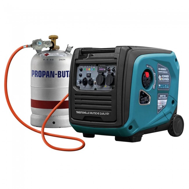 Groupe électrogène/onduleur à essence/gaz – 4 kW – 230V – KS 4000iEG S KONNER & SOHNEN