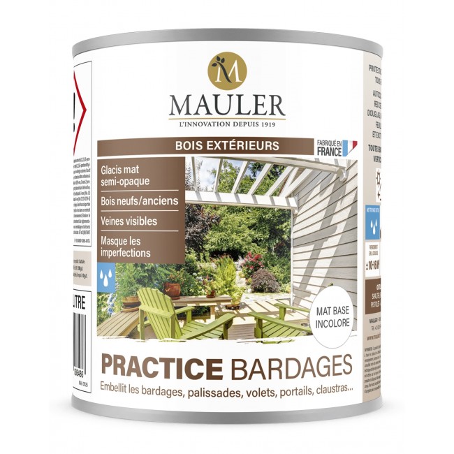 Huile practice bardages sans odeur -rénovation bois vertical extérieur Mauler