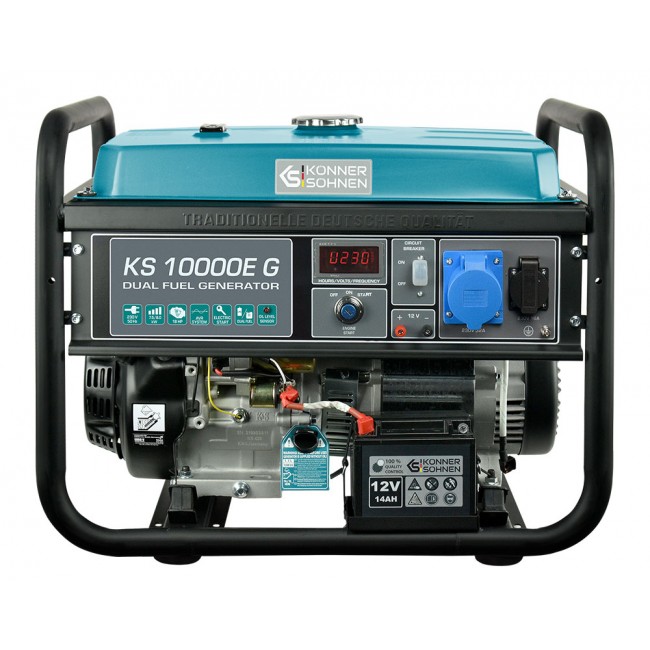 Groupe électrogène à essence/gaz – démarrage Manuel/électrique- 8 kW – 230V KS 10000E G KONNER & SOHNEN