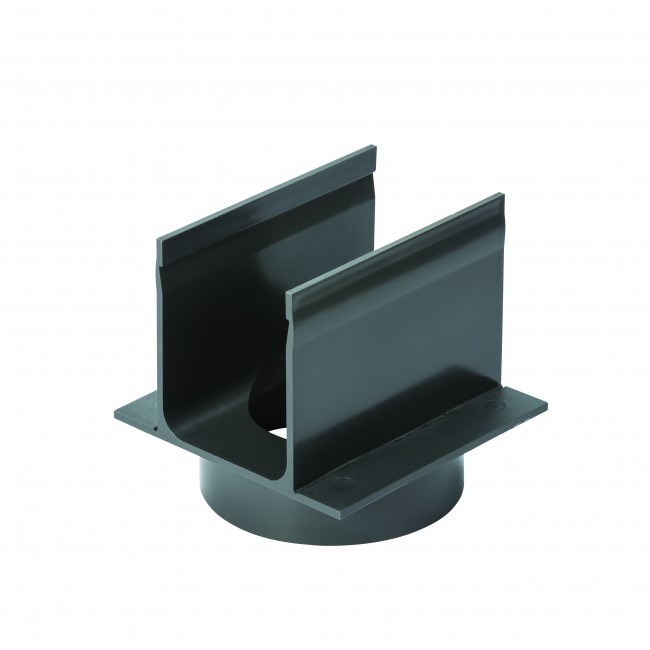 Raccord externe avec sortie verticale 80 mm – pour caniveau Slimline ACO