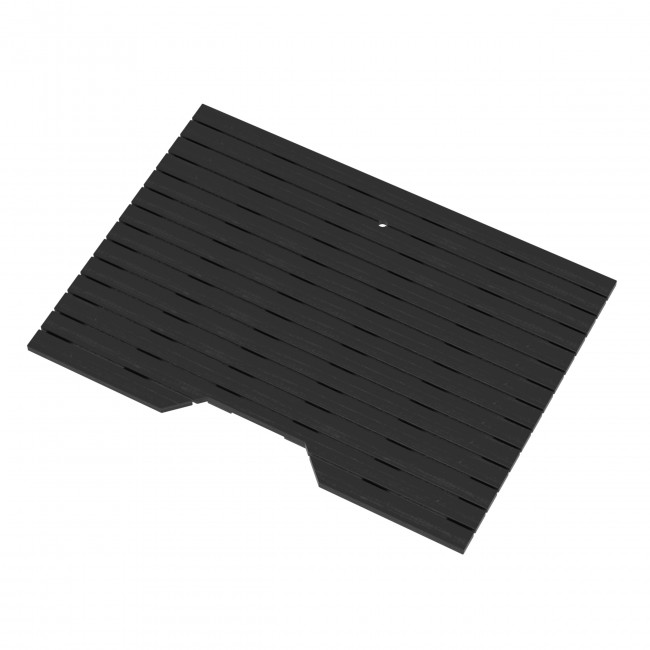 Caillebotis en composite gris effet bois pour cabine de douche Relax Hammam AURLANE