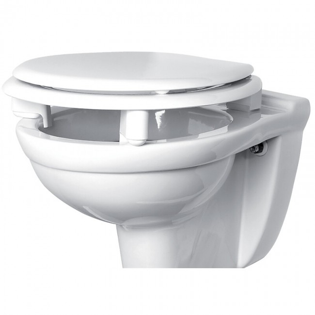 Abattant double rehaussé de 70 mm – blanc – Tradition OLFA