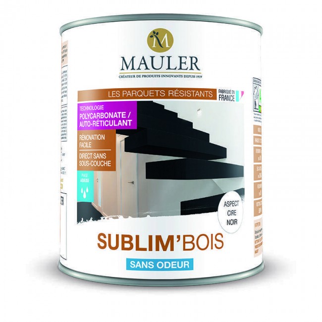 Peinture escalier et sol en bois Sublim Bois – blanc Mauler