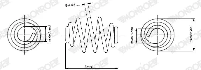 Ressort de suspension MONROE SP5292
