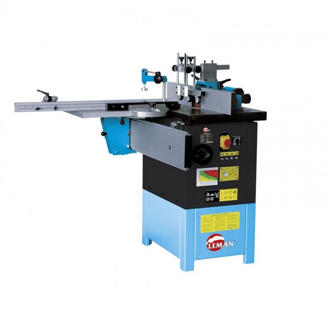 Toupie à bois 2800 W arbre 30mm avec chariot TOU030T triphasé LEMAN